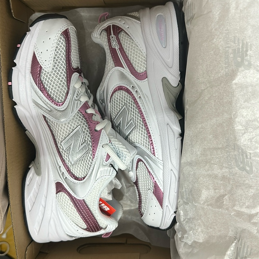 New authenthic new balance 530 pink sugar white and pink